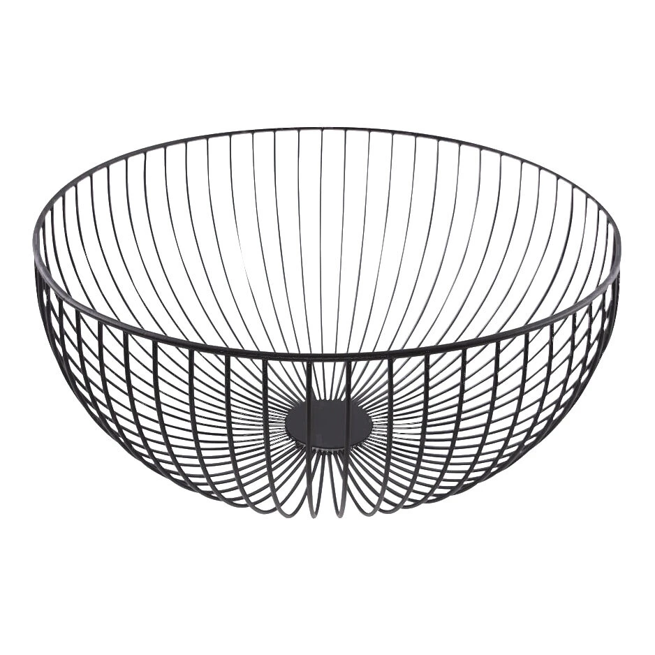 Point-Virgule Wire Fruitmand ø 35 Cm Zwart