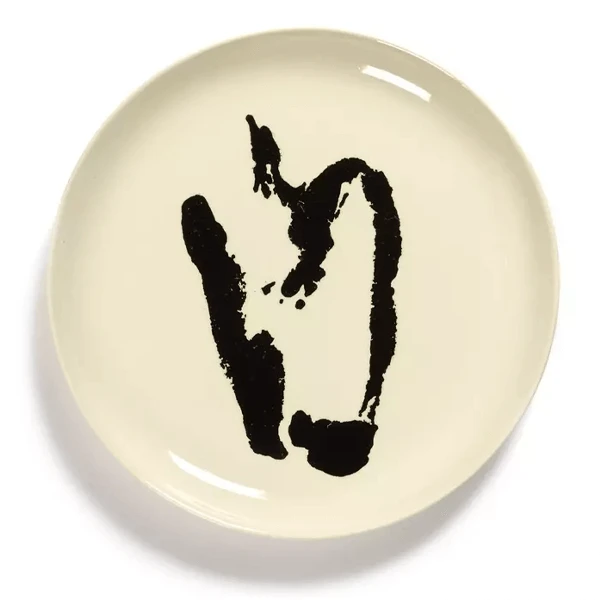 Serax Feast By Ottolenghi Bord M ø 22 Cm H 2 Cm Aardewerk White + Pepper Black 2 Serax Feast By Ottolenghi Bord M ø 22 Cm H 2 Cm Aardewerk White + Pepper Black - Afbeelding 2