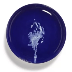 Serax Feast By Ottolenghi Bord XS ø 16 Cm H 2 Cm Aardewerk Lapis Lazuli + Artichoke White