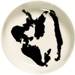 Serax Feast By Ottolenghi Hoog Bord ø 22 Cm H 4 Cm Aardewerk White + Pepper Black
