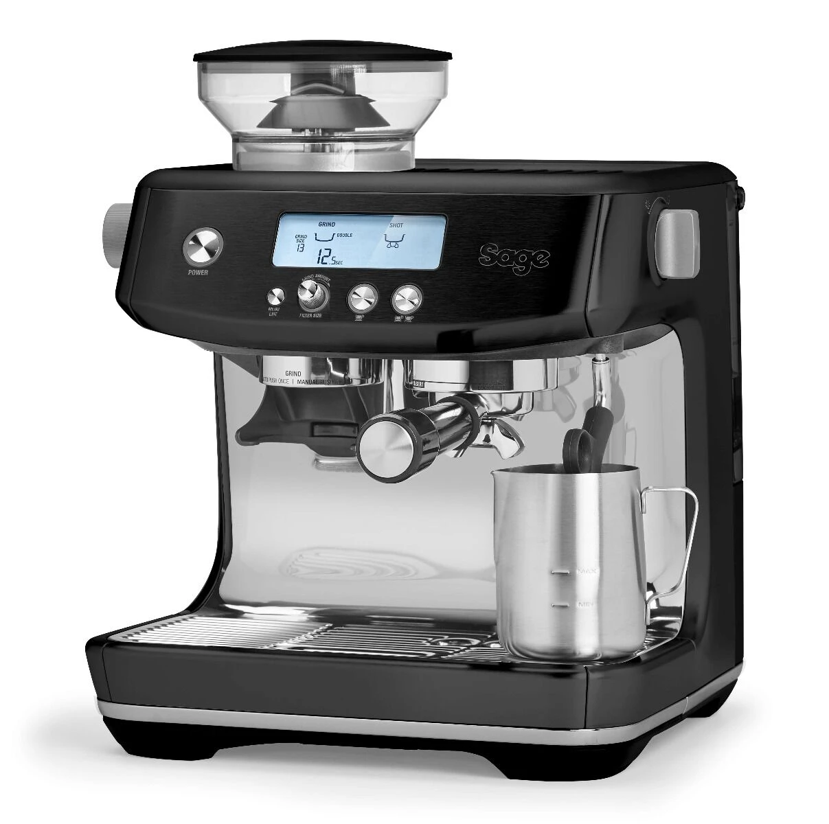 Sage The Barista Pro Halfautomatische Espressomachine Black Truffle 3 Sage The Barista Pro Halfautomatische Espressomachine Black Truffle - Afbeelding 3