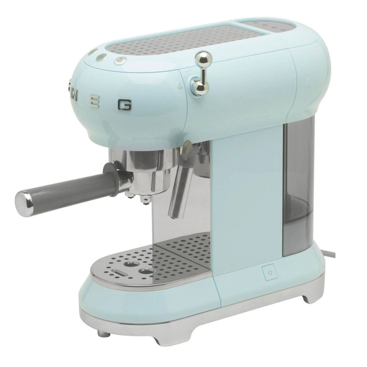 Smeg 50's Style Halfautomatische Espressomachine Pastelblauw 1 Smeg 50's Style Halfautomatische Espressomachine Pastelblauw