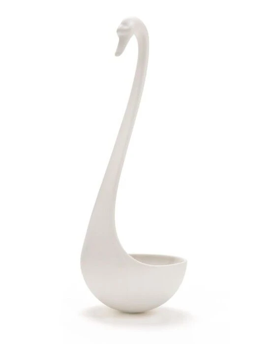 Ototo Swanky Drijvende Soeplepel 27,5 Cm Kunststof Wit 1 Ototo Swanky Drijvende Soeplepel 27,5 Cm Kunststof Wit