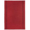 Charvet COUNTRY Theedoek 52 X 75 Cm Gewassen Rood Met Donkere Streep