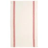 Charvet LUSTRUCRU Theedoek 75 X 45 Cm Linnen Wit/rood Geblokt
