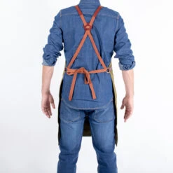 Alaskan Maker N°281 Schort 85 X 68,5 Cm Katoen/polyester Leer Sand -Keuken Benodigdheden tablier n281 1