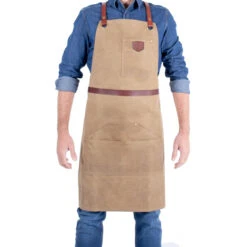 Alaskan Maker N°281 Schort 85 X 68,5 Cm Katoen/polyester Leer Sand