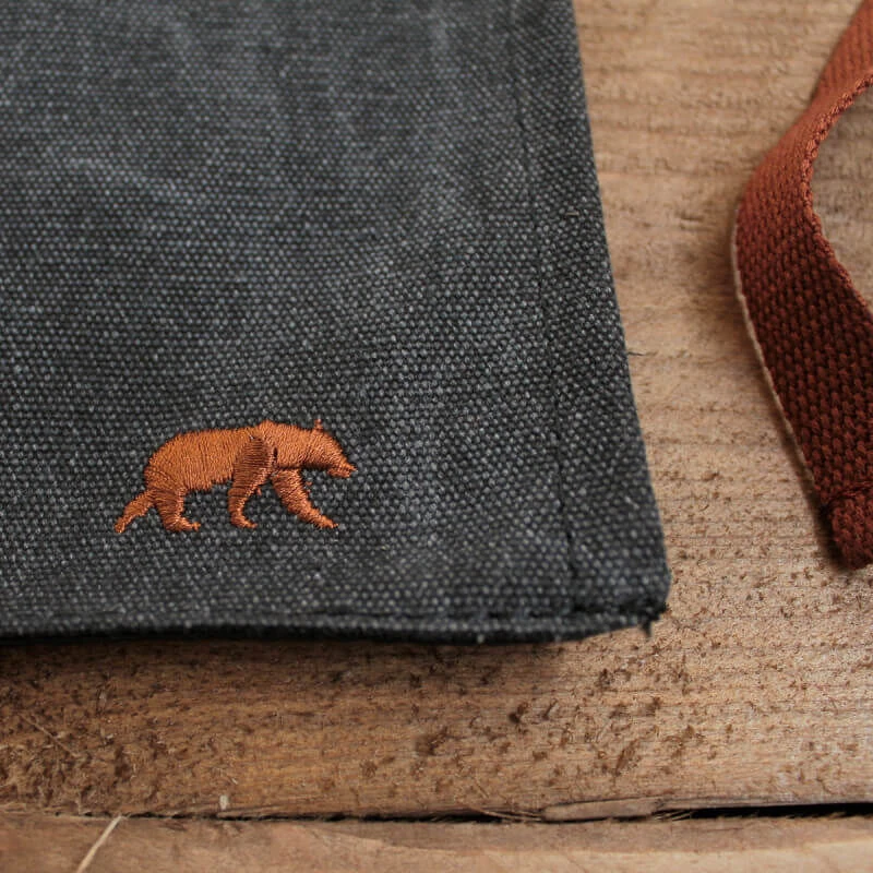 Alaskan Maker N°325 Schort Met Nek- En Middelband Katoen Black 3 Alaskan Maker N°325 Schort Met Nek- En Middelband Katoen Black - Afbeelding 3