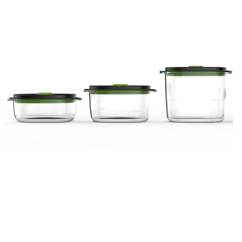 FoodSaver Fresh 2.0 Vershouddozenset 700 Ml + 1,2 Liter + 1,8 Liter Kunststof 1 FoodSaver Fresh 2.0 Vershouddozenset 700 Ml + 1,2 Liter + 1,8 Liter Kunststof