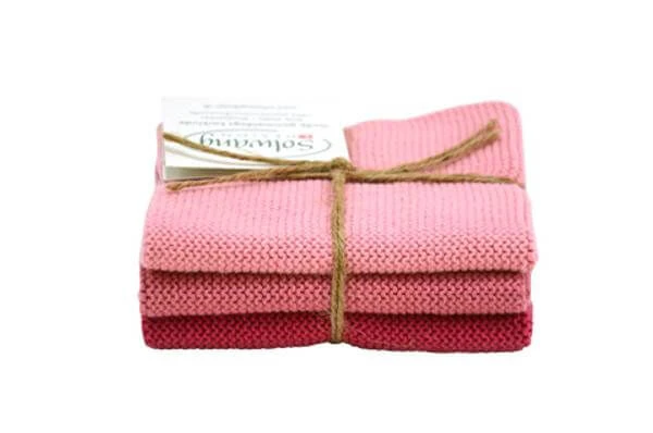 Solwang Design Vaatdoekjes 25 X 25 Cm Katoen Pink Combi 3 Stuks 1 Solwang Design Vaatdoekjes 25 X 25 Cm Katoen Pink Combi 3 Stuks
