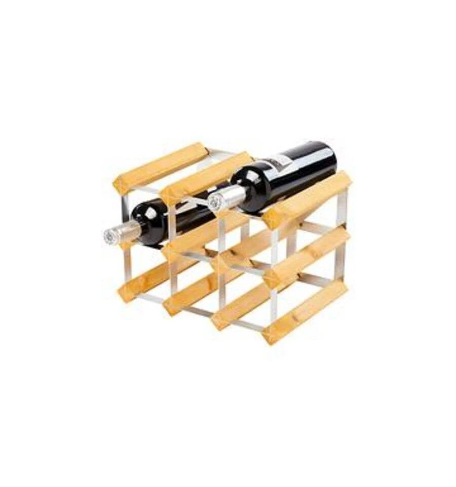 Traditional Wine Rack Co. Wijnrek Voor 9 Flessen Licht Eikenhout 1 Traditional Wine Rack Co. Wijnrek Voor 9 Flessen Licht Eikenhout