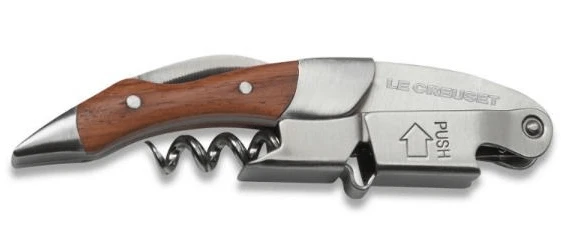 Le Creuset Screwpull WT-110 Kelnersmes Met GS-190 Wijnafsluiter Hout 2-delig 2 Le Creuset Screwpull WT-110 Kelnersmes Met GS-190 Wijnafsluiter Hout 2-delig - Afbeelding 2