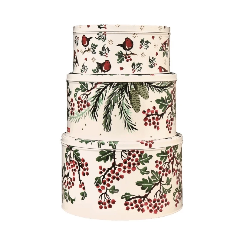 Emma Bridgewater Winter Woodland Koekblikken Blik 3-delig 1 Emma Bridgewater Winter Woodland Koekblikken Blik 3-delig
