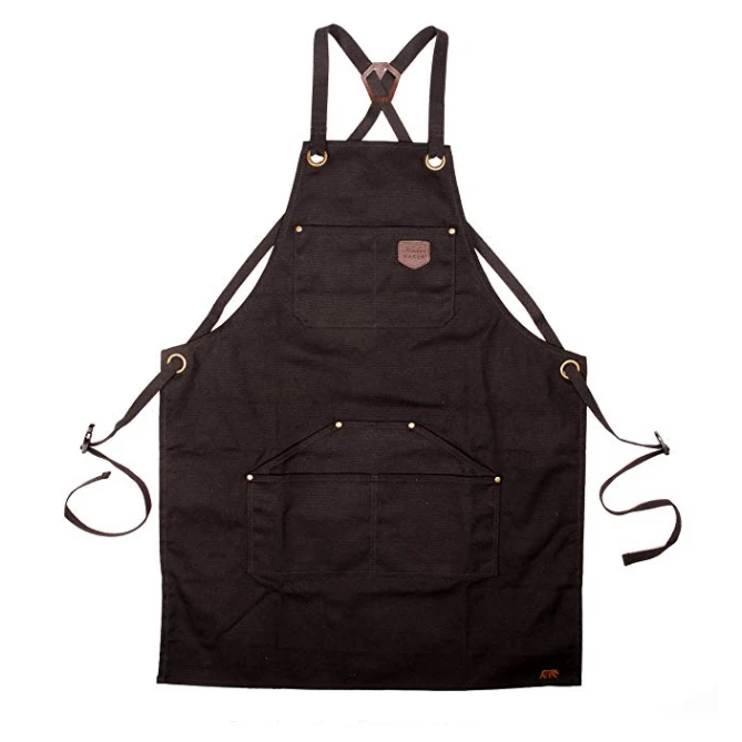 Alaskan Maker N°515 Schort Katoen Zwart 1 Alaskan Maker N°515 Schort Katoen Zwart