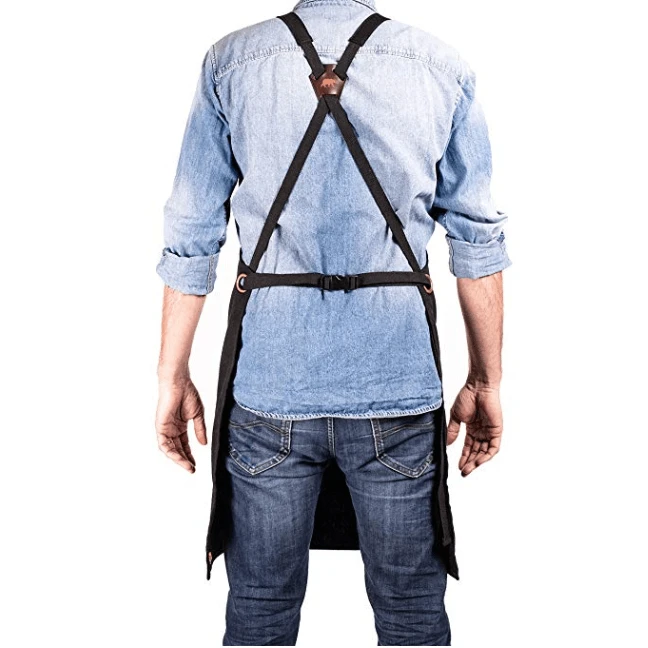 Alaskan Maker N°515 Schort Katoen Zwart 3 Alaskan Maker N°515 Schort Katoen Zwart - Afbeelding 3